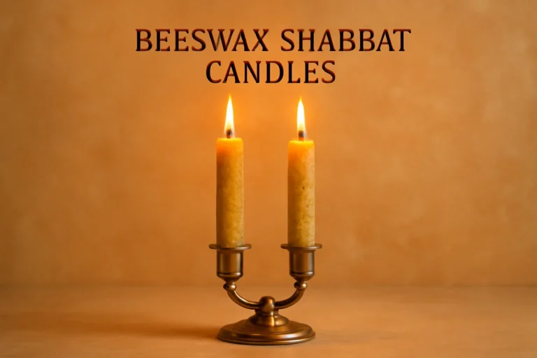 Beeswax Shabbat Candles: Handmade, Eco-Friendly Sabbath Lighting beeswax shabbat candles