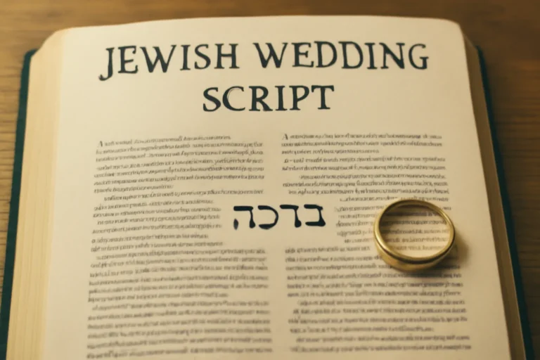 Jewish Wedding Script: Essential Ceremony Elements, Readings, and Blessings for Your Big Day jewish wedding script