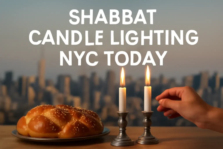 Shabbat Candle Lighting NYC Today: Times, Locations & Tips shabbat candle lighting nyc today