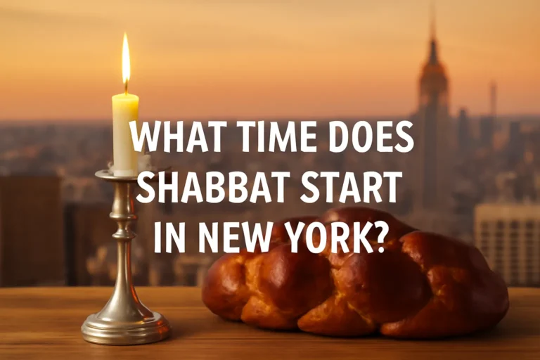 What Time Does Shabbat Start in New York? NYC Shabbat Start Times and Schedule what time does shabbat start in new york