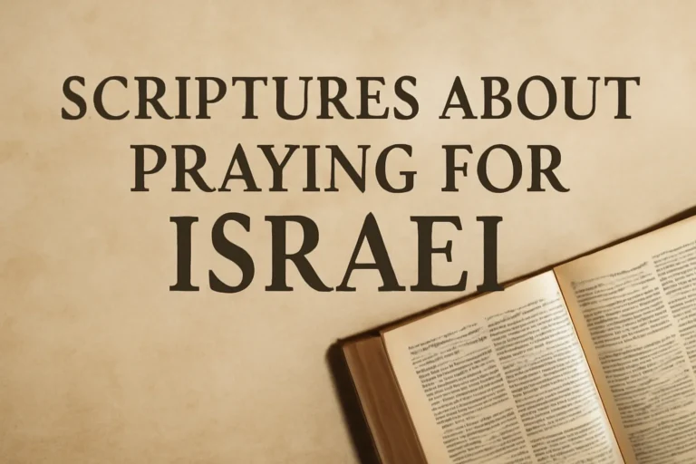 Scriptures About Praying for Israel: Passages and Prayers