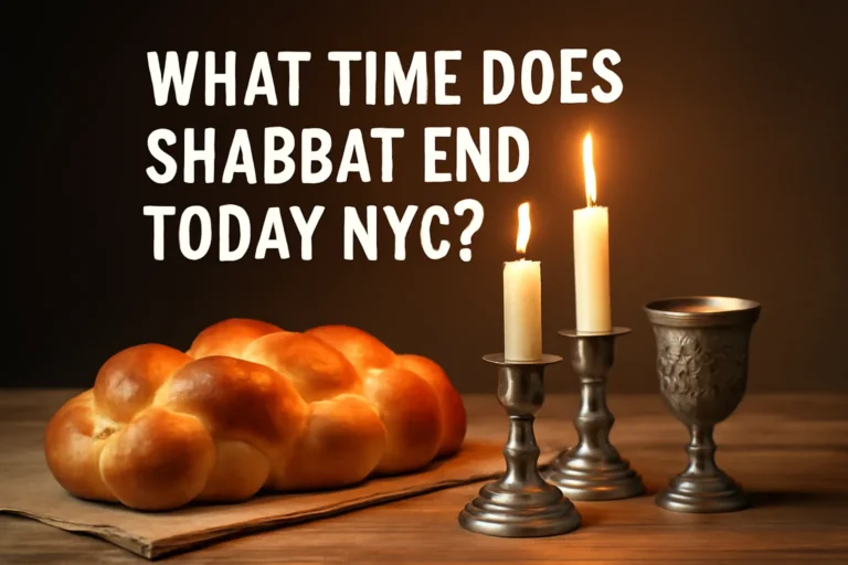 What Time Shabbat Ends Today in NYC: Exact End Times and Shabbat Schedule